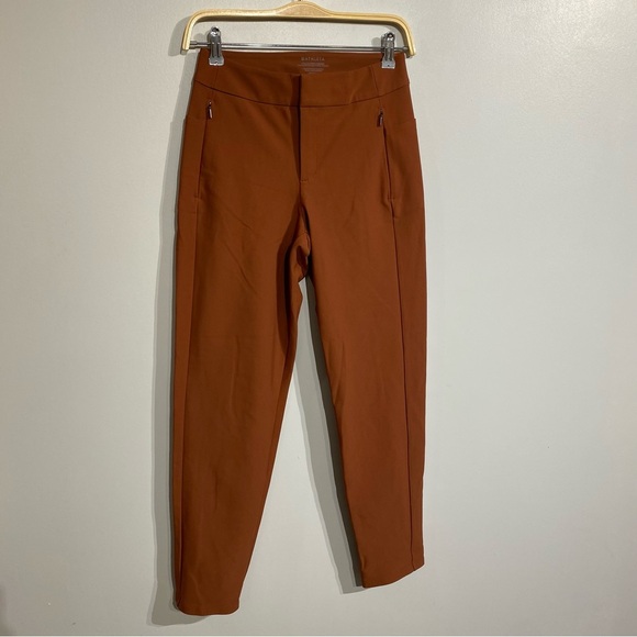 Athleta Stellar Skinny Trouser pant in Ancient Mahogany size 0 - Picture 3 of 8